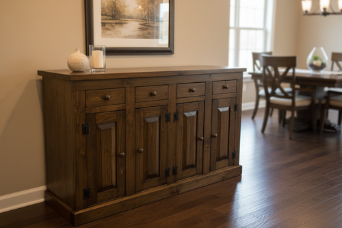 Amish 4 Door Sideboard – Deep Version